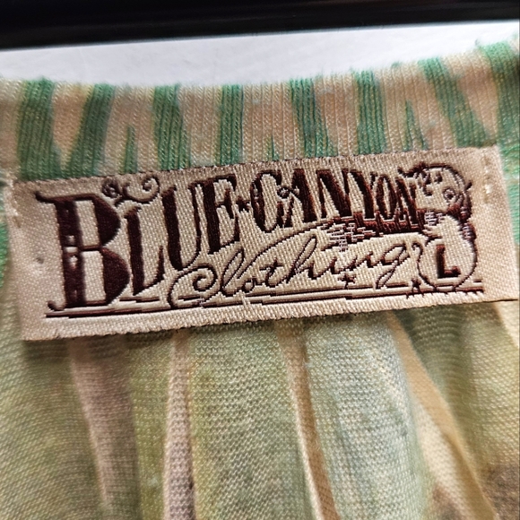 Blue Canyon Clothing embellished boho hippy style top blouse ~ womens large - Picture 5 of 8